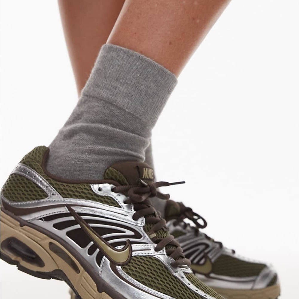 Nike air max moto 2k sneakers in Olive Green, Silver and Brown Sneakers